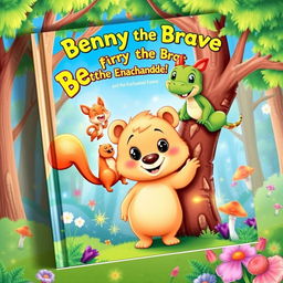 A colorful book cover for 'Benny the Brave and the Enchanted Forest'