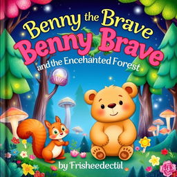 A colorful book cover for 'Benny the Brave and the Enchanted Forest'