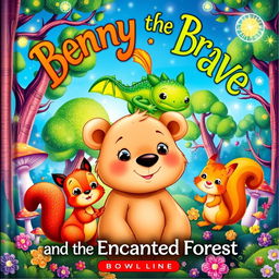 A colorful book cover for 'Benny the Brave and the Enchanted Forest'