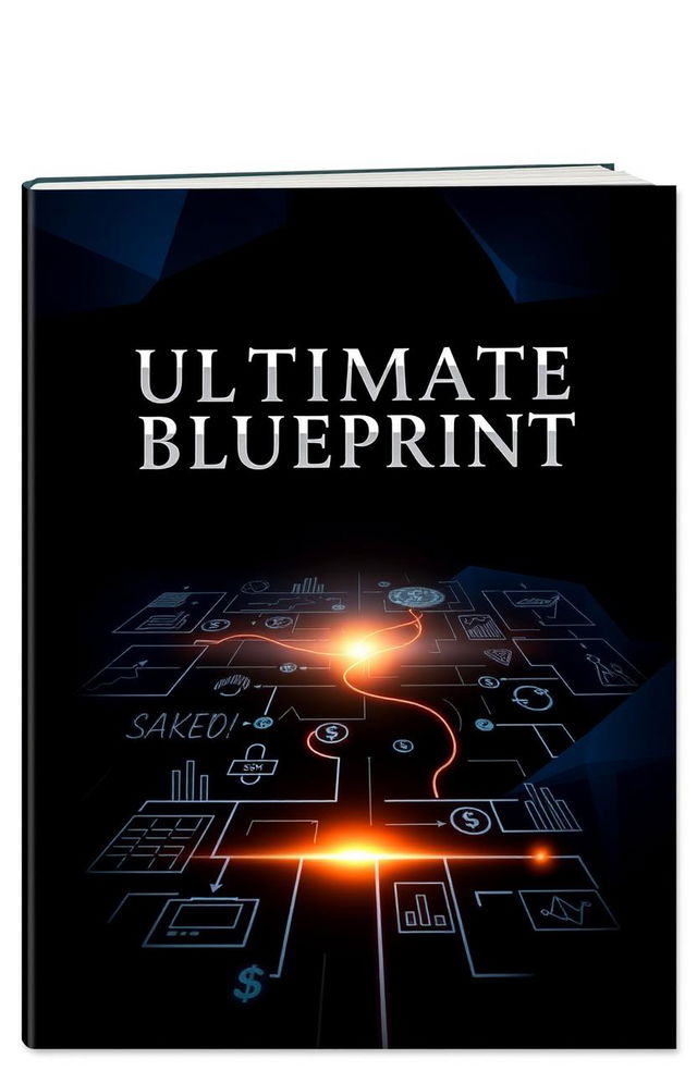 A dark and enigmatic ebook cover for 'Ultimate Income Blueprint'