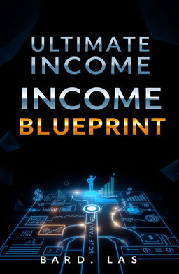 A dark and enigmatic ebook cover for 'Ultimate Income Blueprint'