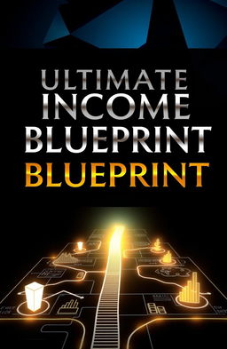 A dark and enigmatic ebook cover for 'Ultimate Income Blueprint'