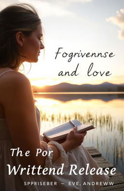 A serene and introspective scene capturing the essence of forgiveness and self-love, inspired by the book 'The Power of Written Release' by Eve Andrew