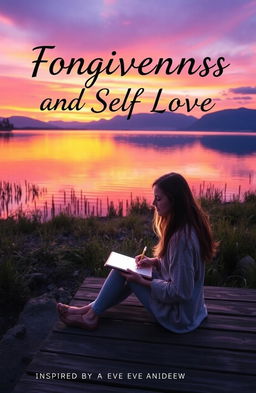 A serene and introspective scene capturing the essence of forgiveness and self-love, inspired by the book 'The Power of Written Release' by Eve Andrew