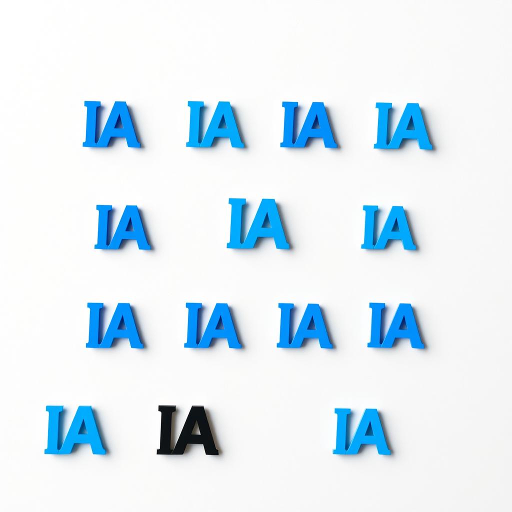 A collection of small blue IA University logos, strategically placed in the corners of the image