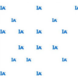 A collection of very small blue IA University logos, precisely positioned in the corners of the image