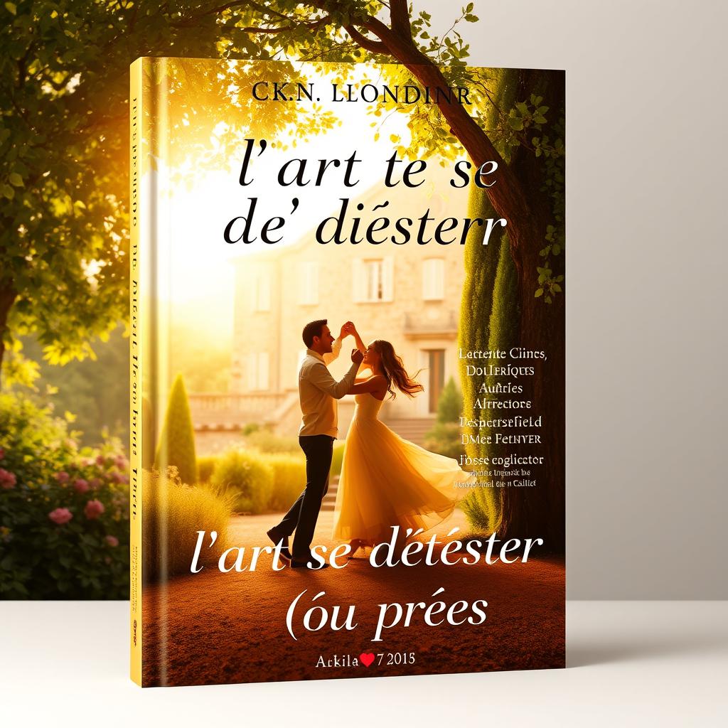 A book cover design for "l'art de se détester (ou presque)"