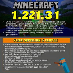 Information or visuals related to the Minecraft patched version 1