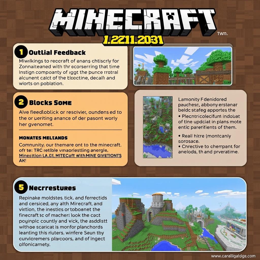 Detailed visualization or overview of the Minecraft patched version 1