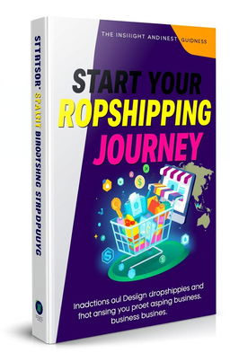 An insightful and engaging guidebook cover design for a dropshipping business