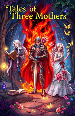 An enchanting scene depicting the 'Tales of Three Mothers' in a fantasy setting