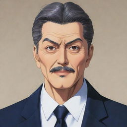 Detailed anime illustration of Toji Fushiguro, a notable character known for his masculine body and distinct appearance.