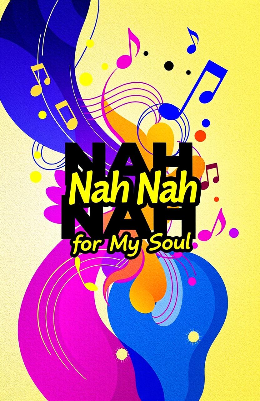 A vibrant and dynamic song cover for a track titled 'Nah Nah Rhythm for My Soul'