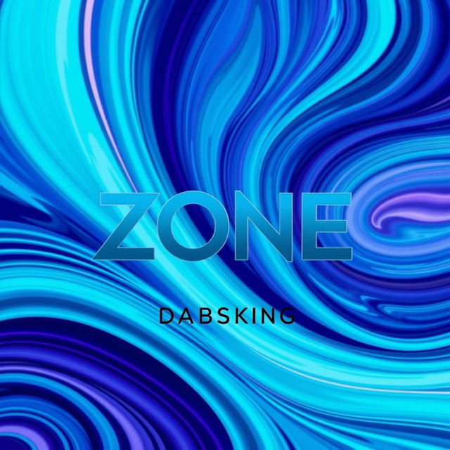 An eye-catching album cover for a music album titled 'Zone' by the musician Dabsking