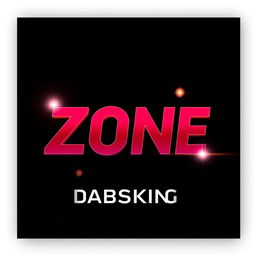 An eye-catching album cover for the music album titled 'Zone' by the musician Dabsking