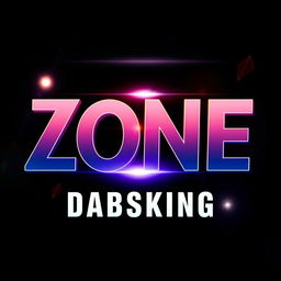 An eye-catching album cover for the music album titled 'Zone' by the musician Dabsking