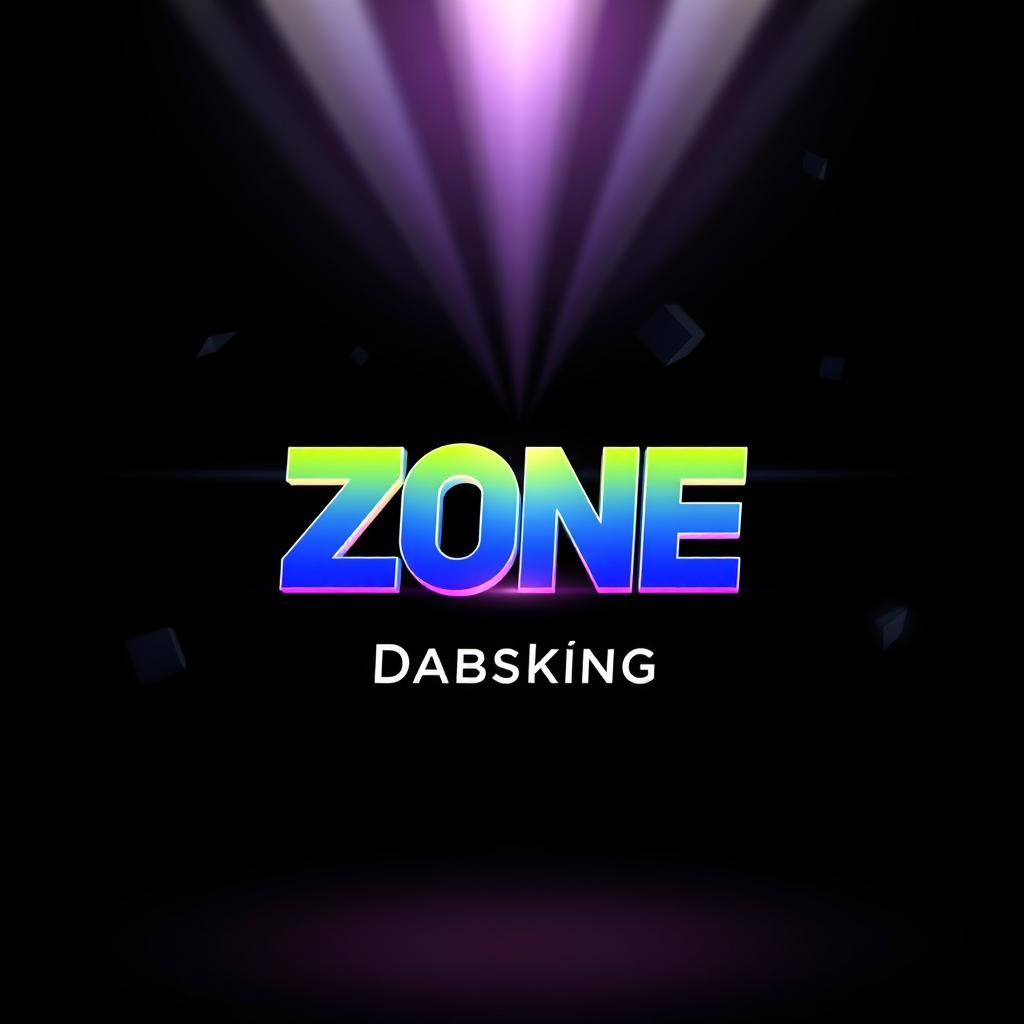 An eye-catching album cover for the music album titled 'Zone' by the musician Dabsking