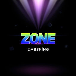 An eye-catching album cover for the music album titled 'Zone' by the musician Dabsking