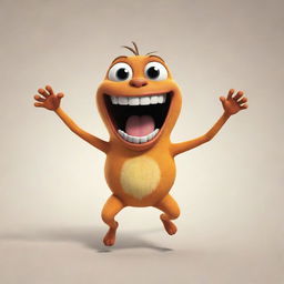 An animated image of a joyful 'Chiquibai' (imaginary creature) bouncing with infectious happiness.