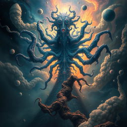 A surreal, cosmic entity representing Azathoth, a character from H