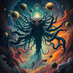 A surreal, cosmic entity representing Azathoth, a character from H