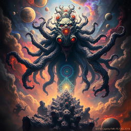 A surreal, cosmic entity representing Azathoth, a character from H