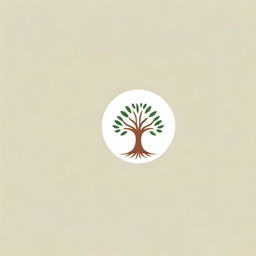 Create a minimalist logo portraying the tree of life.