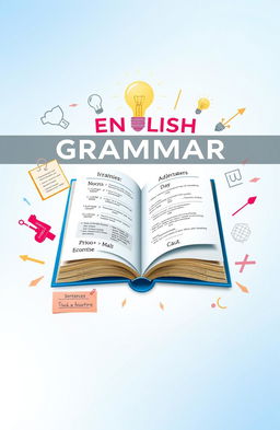 A visually appealing graphic depicting the concept of English grammar