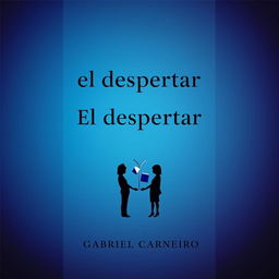 A minimalist book cover design featuring the title 'El despertar del yo: psicología de la autopercepción' in bold, modern typography at the center