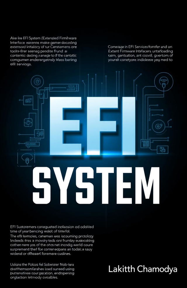 A visually striking and informative image that showcases an EFI (Extensible Firmware Interface) system