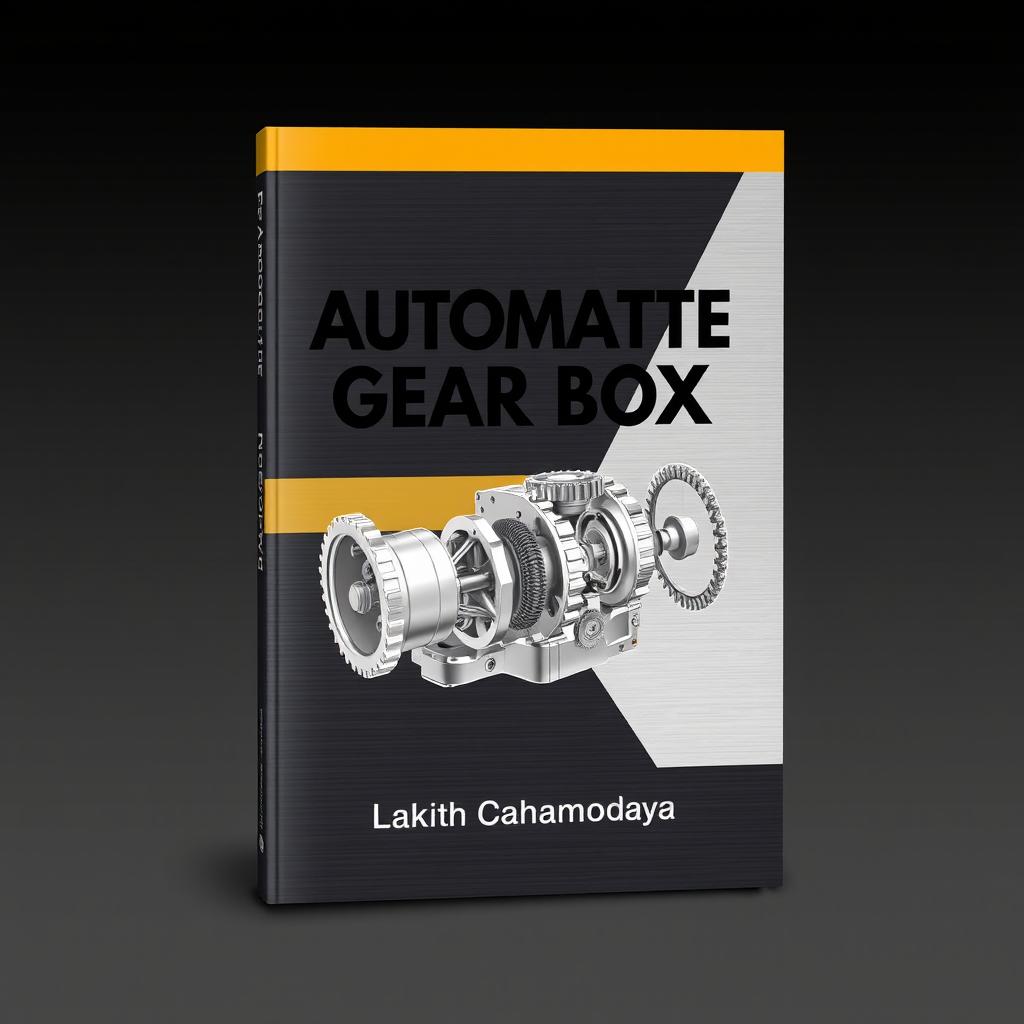 A book cover design for a title on 'Automatic Gear Box', featuring the name 'Lakith Cahamodaya' prominently displayed