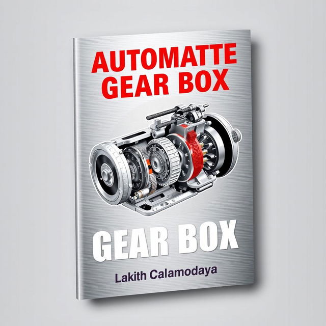 A book cover design for a title on 'Automatic Gear Box', featuring the name 'Lakith Cahamodaya' prominently displayed