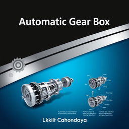 An informative and visually appealing A4 size poster on the topic of 'Automatic Gear Box'