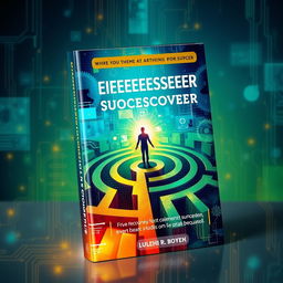 A visually striking book cover representing the theme of self-discovery and personal growth through artificial intelligence