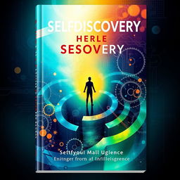 A visually striking book cover representing the theme of self-discovery and personal growth through artificial intelligence