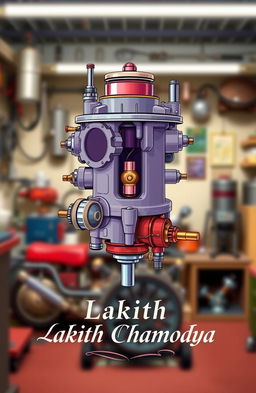 A vibrant illustration of a traditional carburetor, often referred to as 'cabulators'
