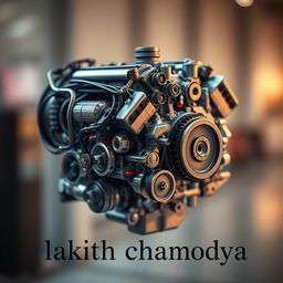 A captivating image of a hybrid engine, highlighting its modern technology and design elements
