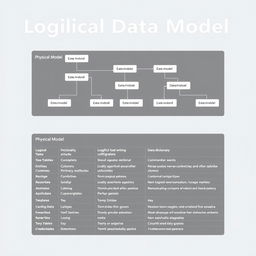 Template for a logical and physical data model, including a data dictionary, designed in Vertabelo