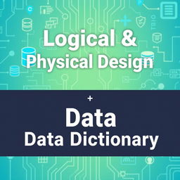 A visually engaging thumbnail that captures the essence of logical design, physical design, and data dictionary