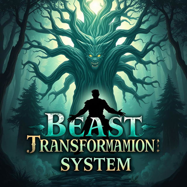 A captivating book cover design for 'Beast Transformation System'