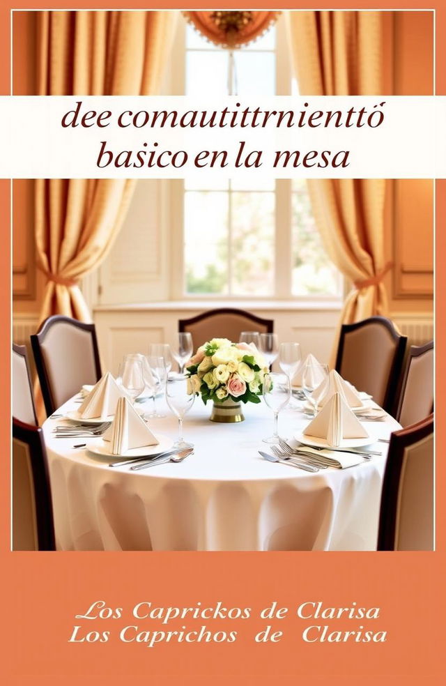 A beautifully set dining table as the main focus on the book cover, featuring tasteful tableware, elegant napkins, and a floral centerpiece