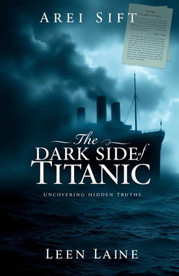 A captivating ebook cover for 'The Dark Side of Titanic: Uncovering Hidden Truths'