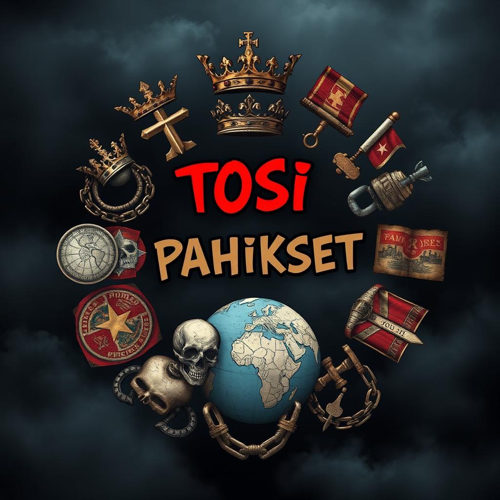 An image featuring a set of key symbols associated with power and control arranged in a circular pattern