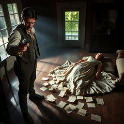 A powerful and intense scene set in an old Southern plantation house