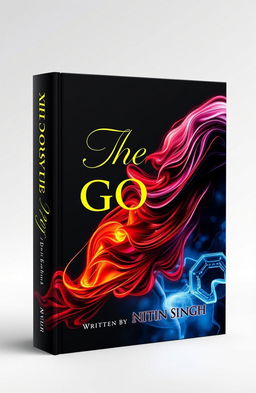 A book cover design featuring a striking front cover similar to the one described
