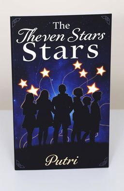 A captivating book cover featuring the title 'The Seven Stars' prominently displayed at the top