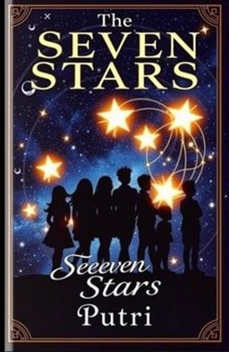 A captivating book cover featuring the title 'The Seven Stars' prominently displayed at the top