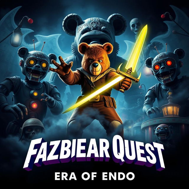 An epic movie poster for 'Fazbear Quest: Era of Endo'