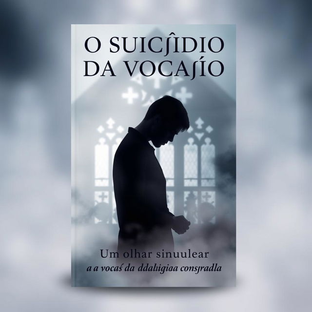 A book cover design featuring the title 'O SUICÍDIO DA VOCAÇÃO' prominently displayed in bold, elegant font at the top