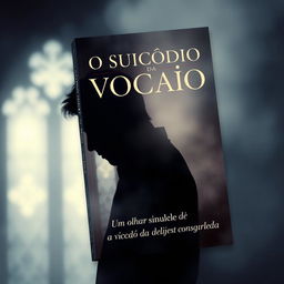 A book cover design featuring the title 'O SUICÍDIO DA VOCAÇÃO' prominently displayed in bold, elegant font at the top
